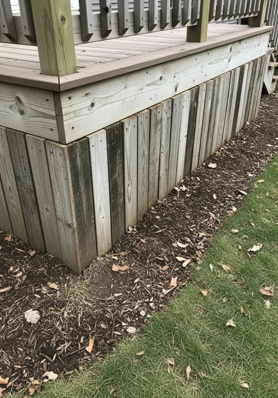 37. Rustic Farmhouse Skirting