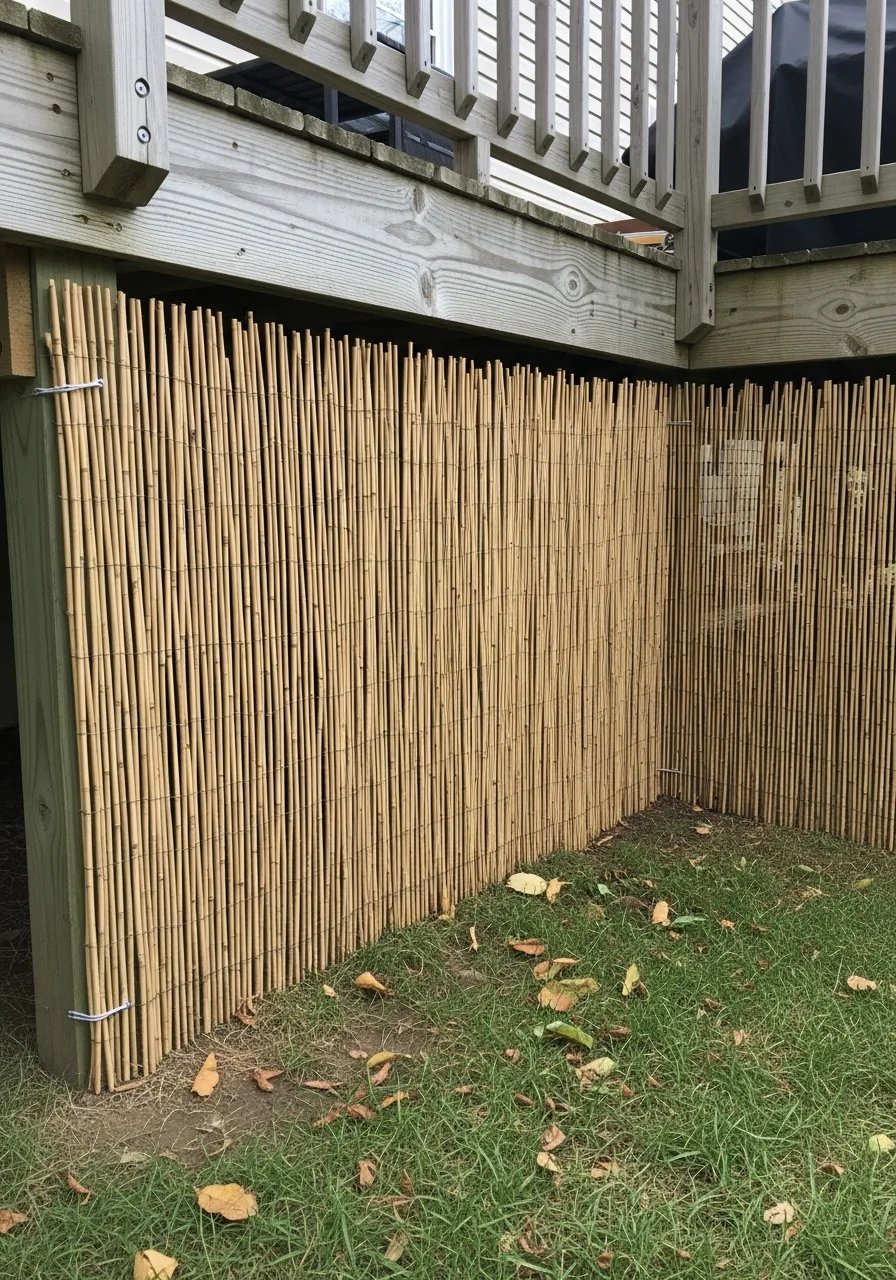 41. Reed or Bamboo Screen Skirting