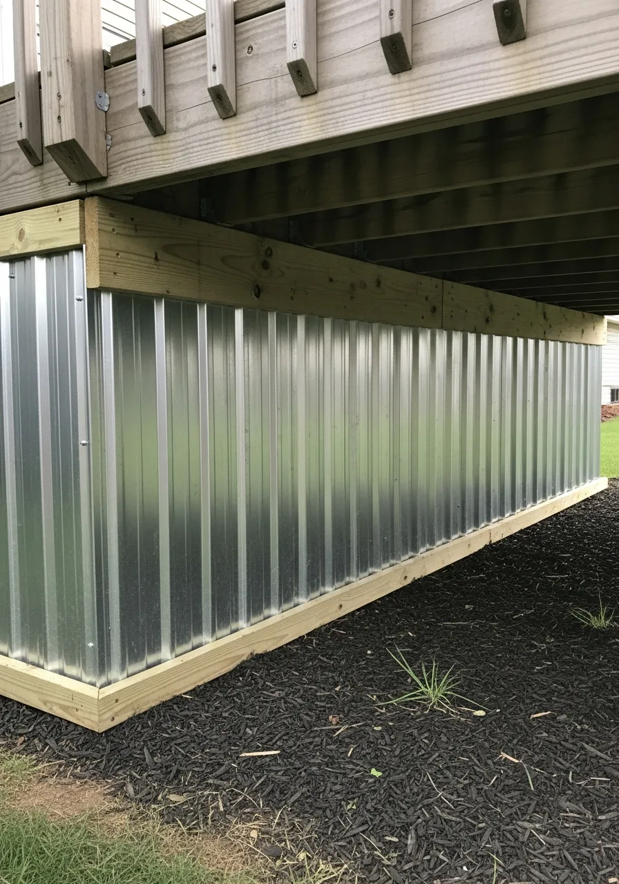 9. Corrugated Metal Skirting