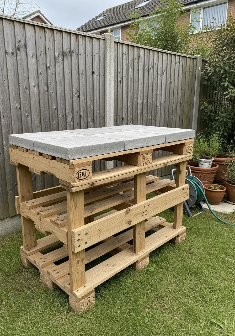 1. Pallet Kitchen Base