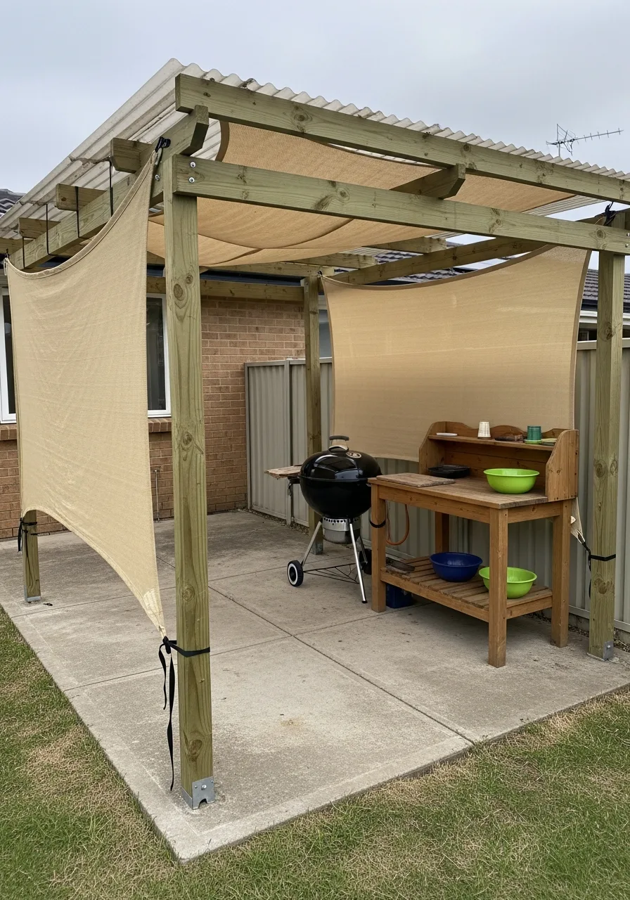 14. Simple Pergola Cover