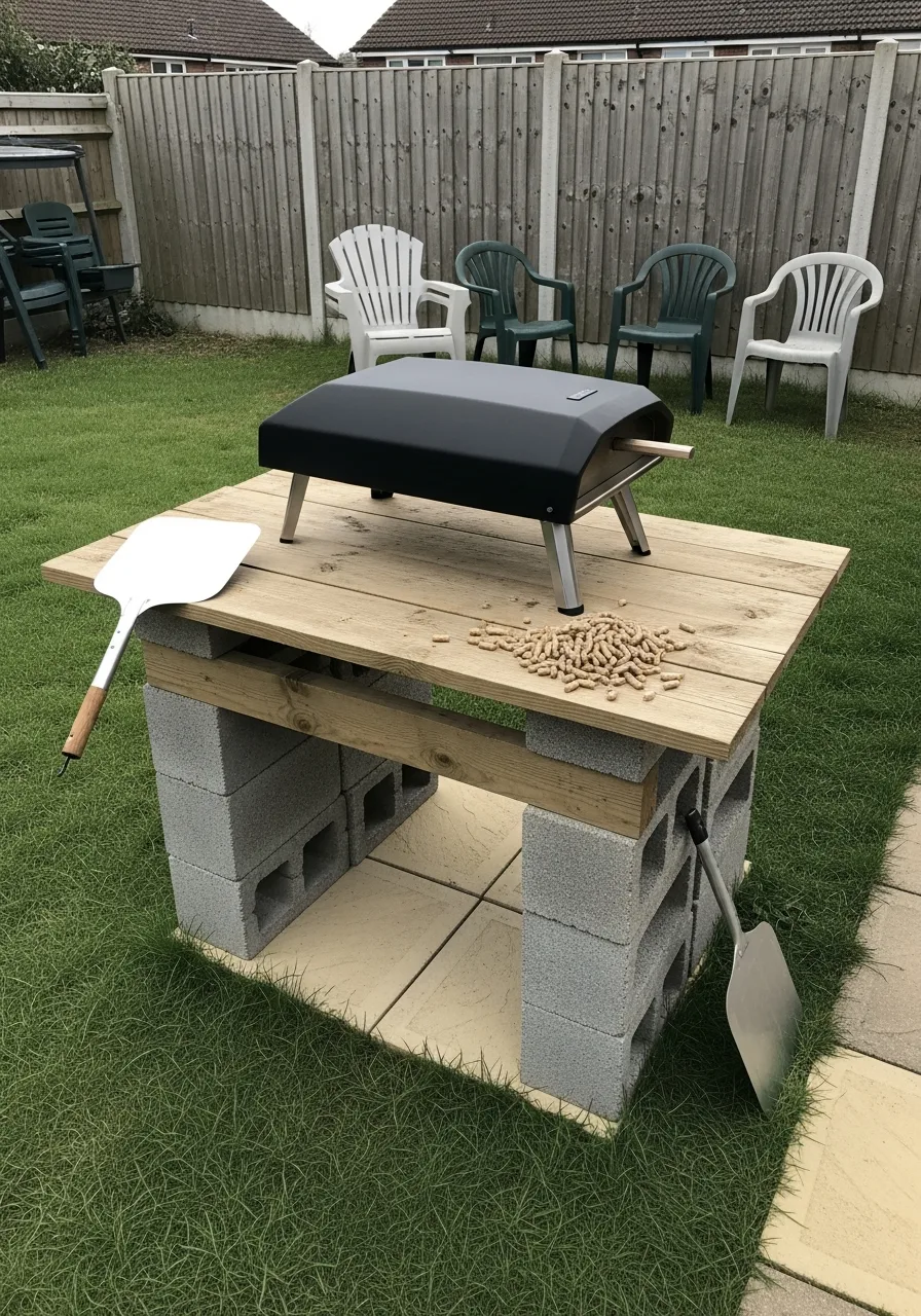 21. DIY Pizza Oven Area