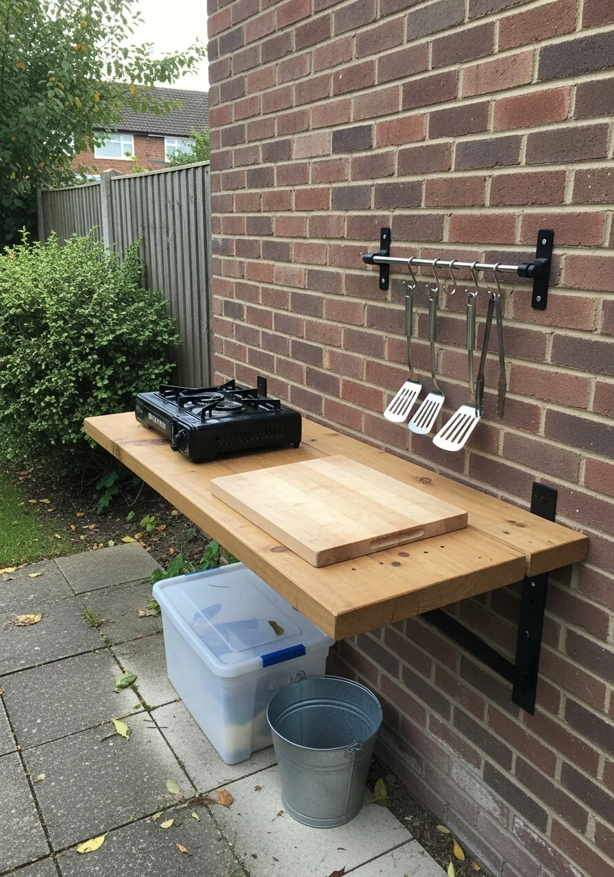 32. Wall-Mounted Kitchen Layout