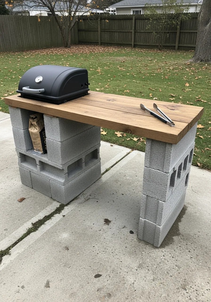 4. Cinder Block Kitchen