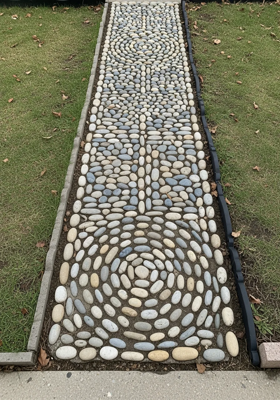 13. Pebble Mosaic Path