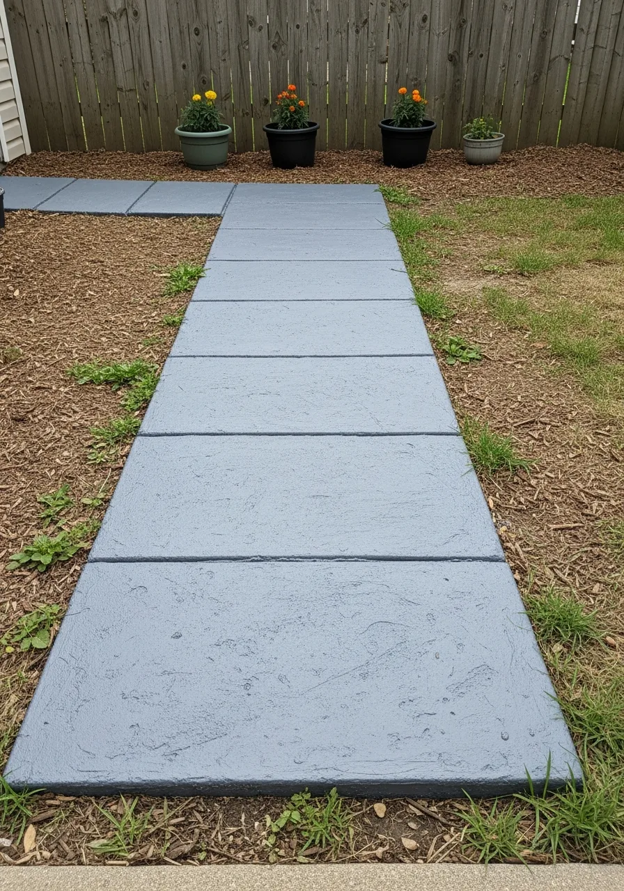 20. Painted Concrete Slab Path