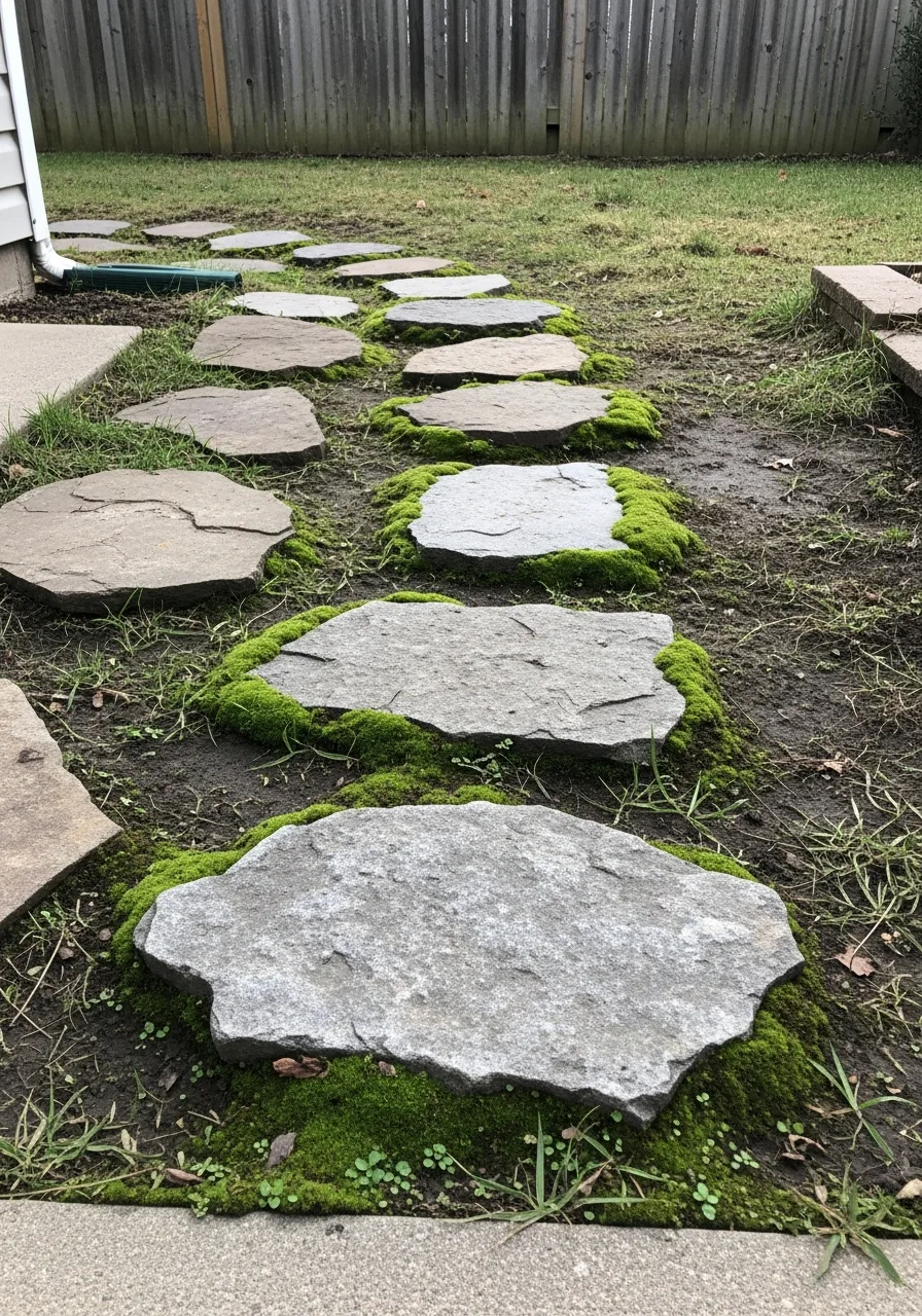21. Stone and Moss Walkway