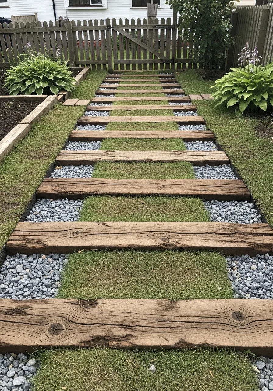 25. Wooden Sleepers Path