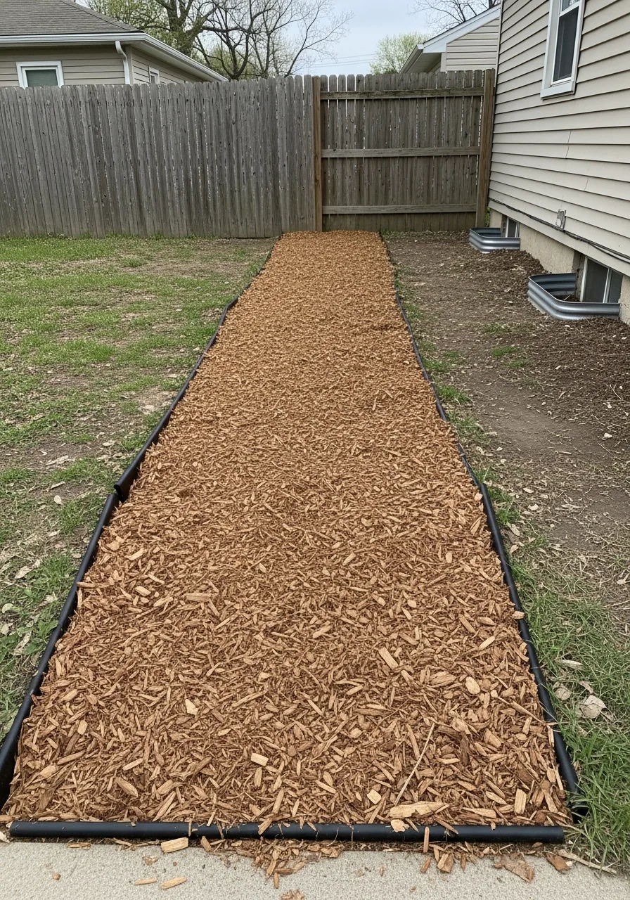 4. Natural Mulch Walkway