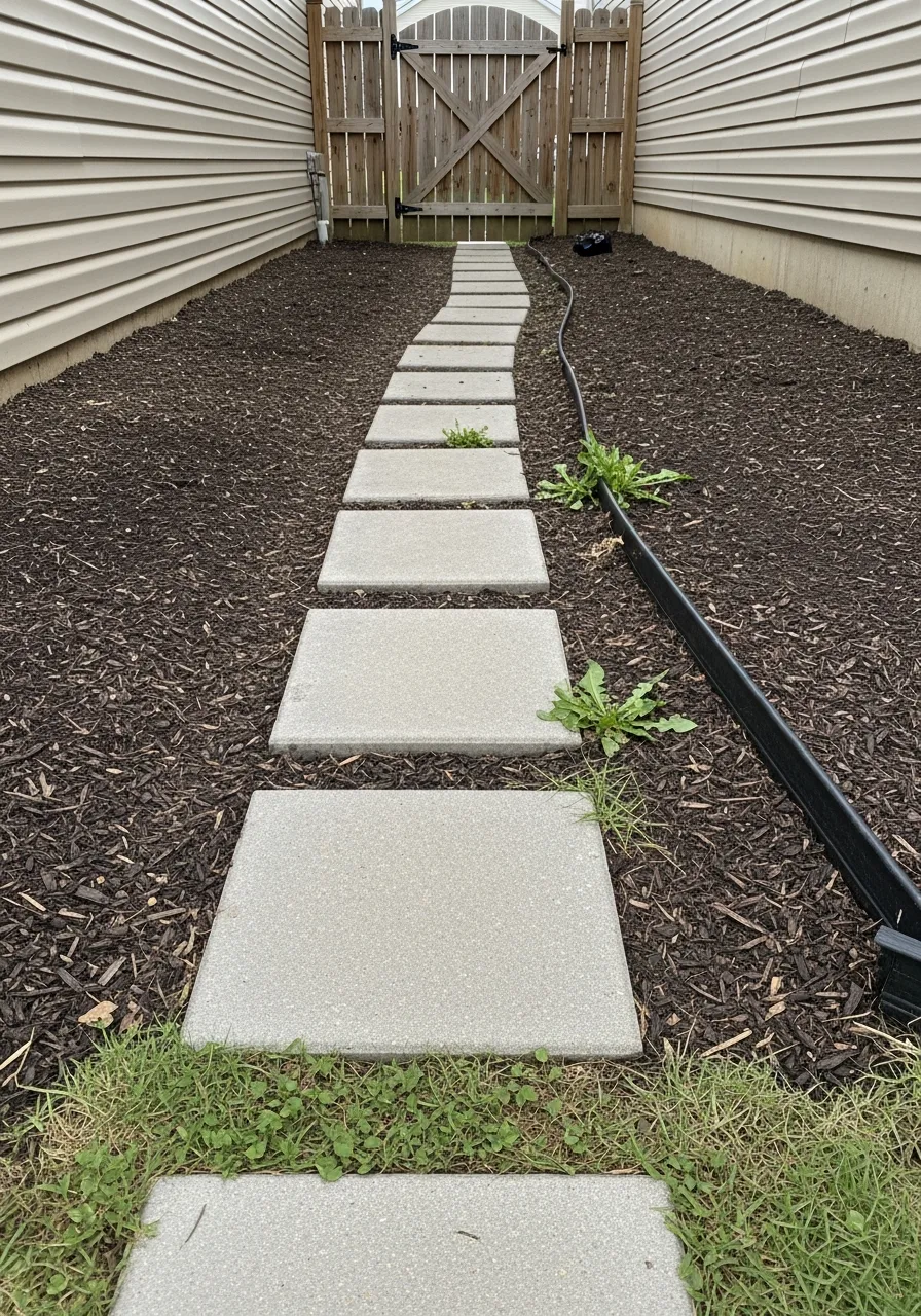 7. Concrete Paver Path