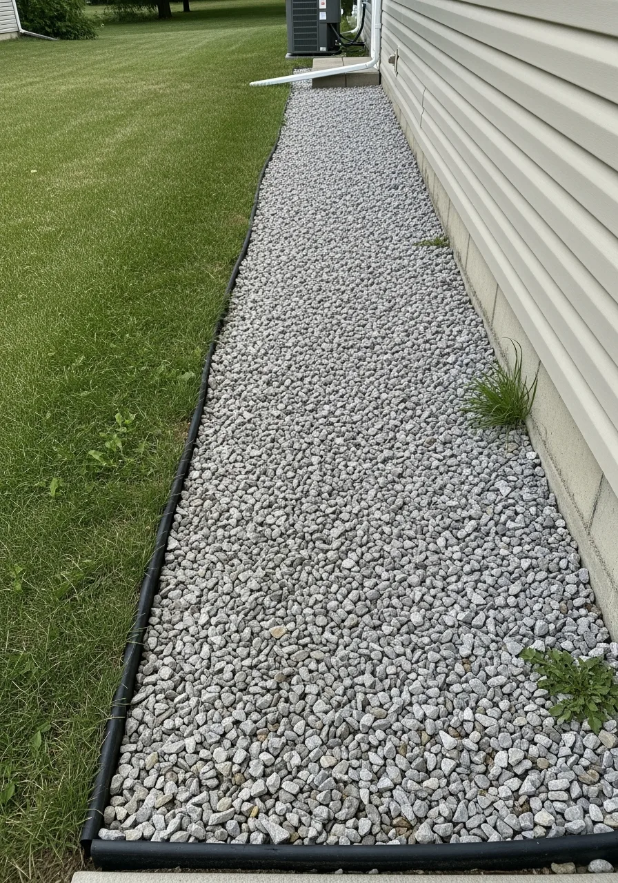 9. Crushed Stone Walkway