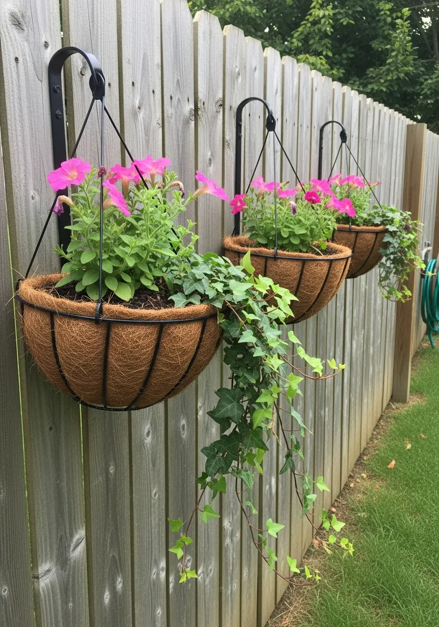 1. Hanging Flower Baskets