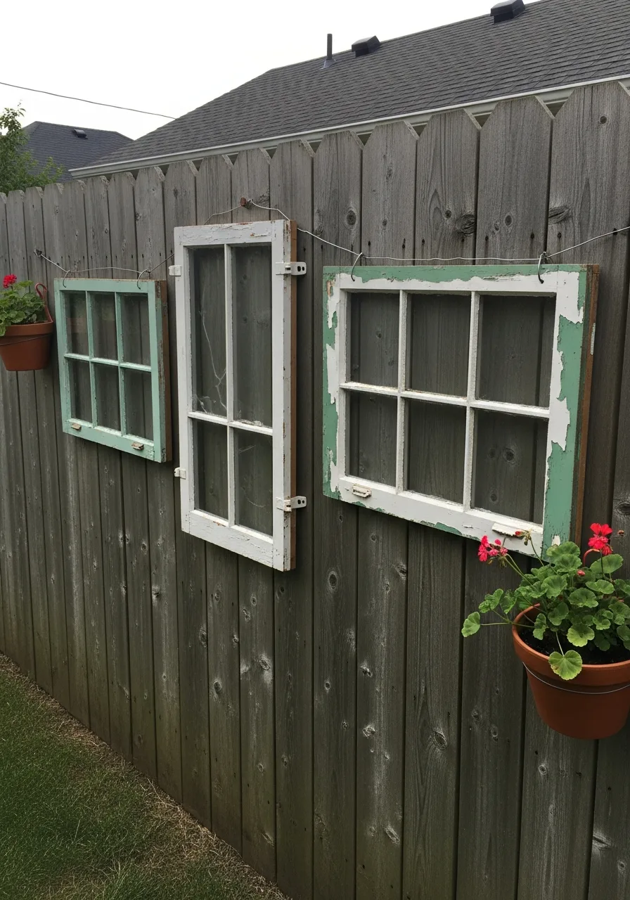 12. Upcycled Window Frames