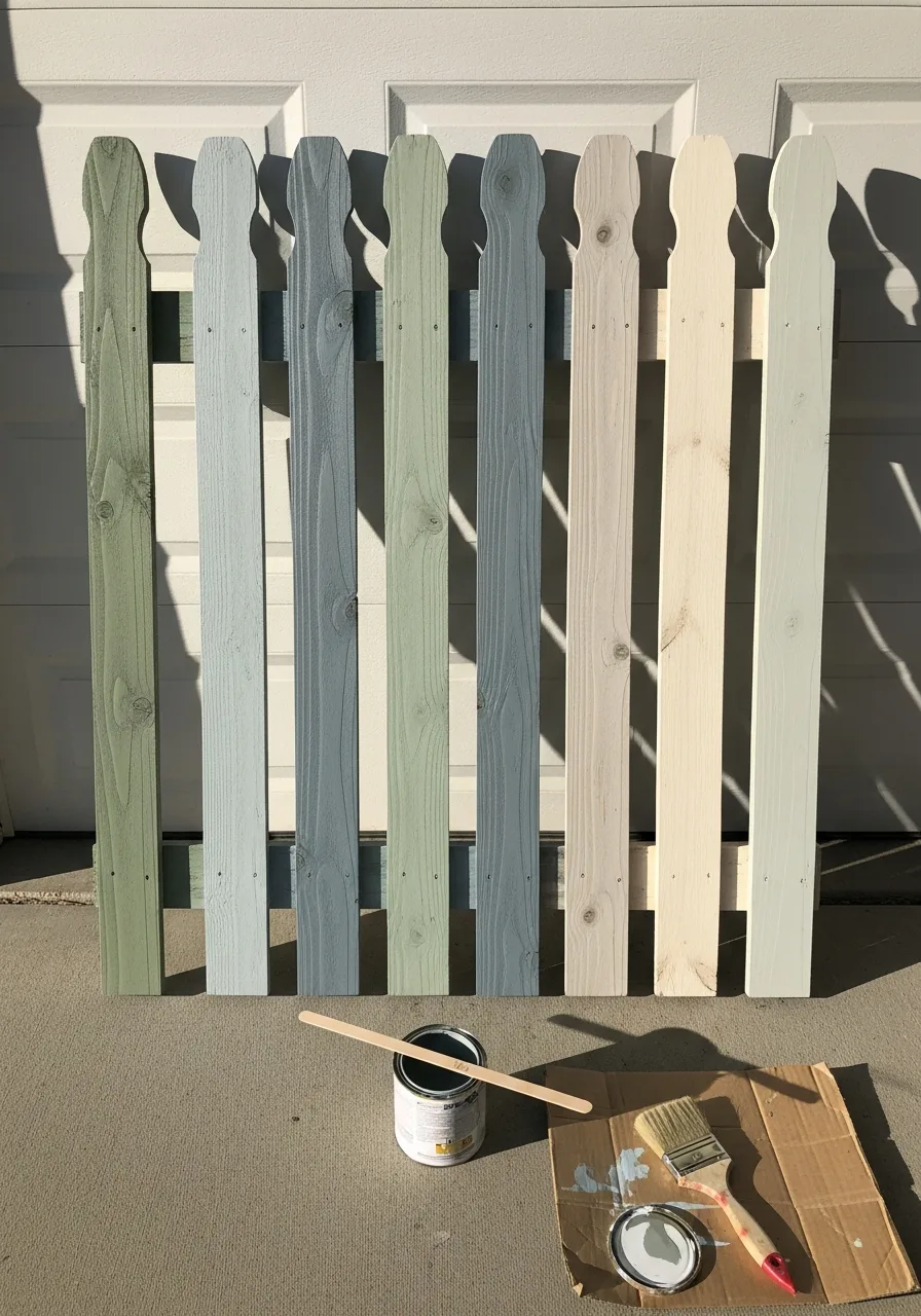 28. Painted Fence Pickets