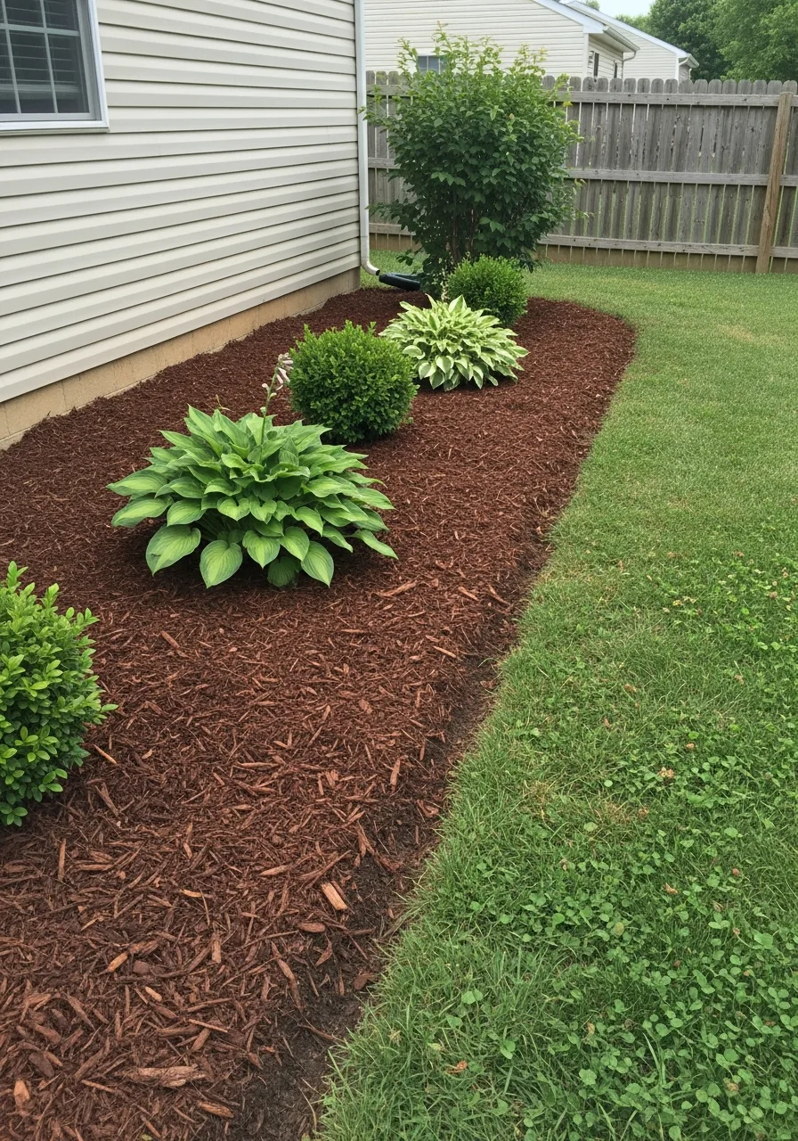 1. Mulch Flower Bed Borders