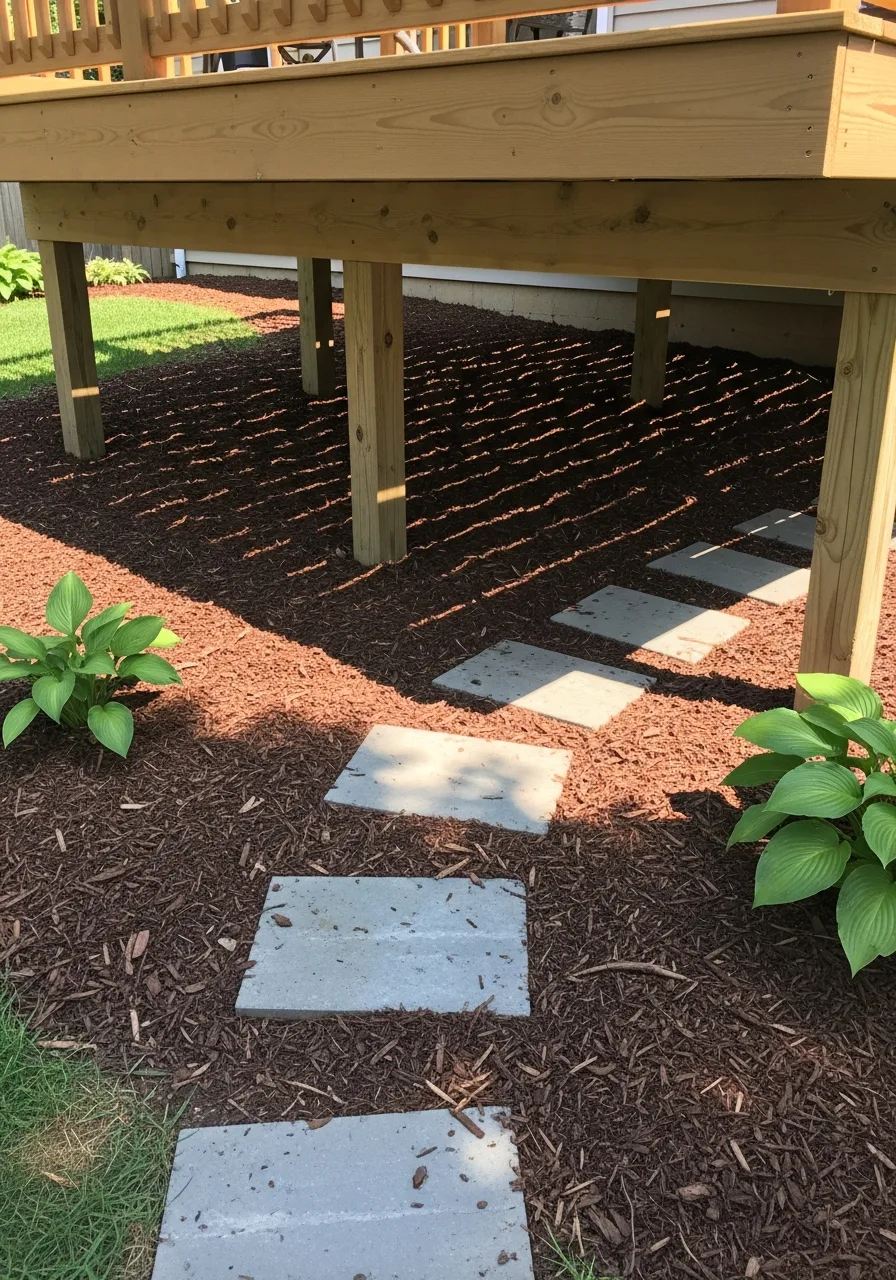 12. Mulch Under Deck Area