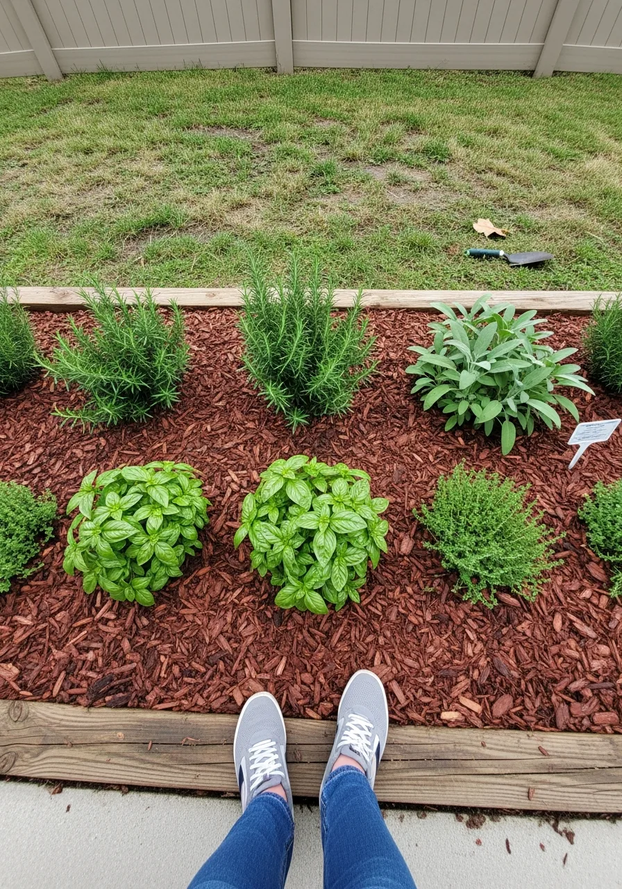 24. Mulch Herb Garden