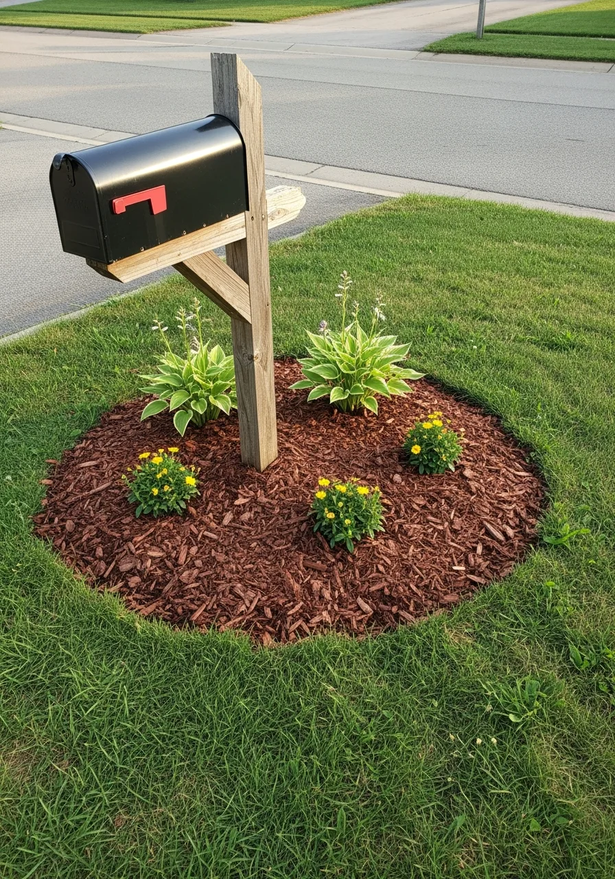 28. Mailbox Landscaping Mulch