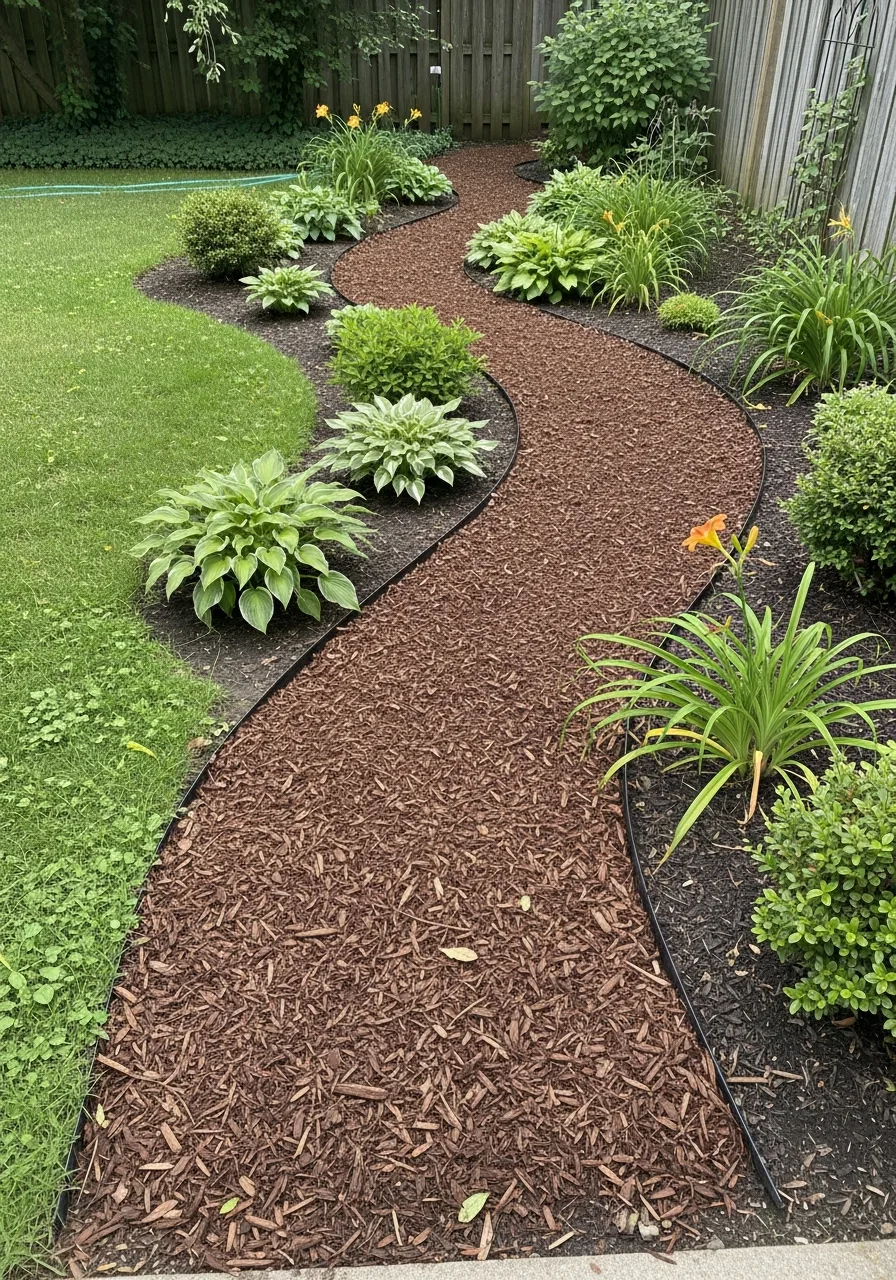 3. Mulch Garden Pathways