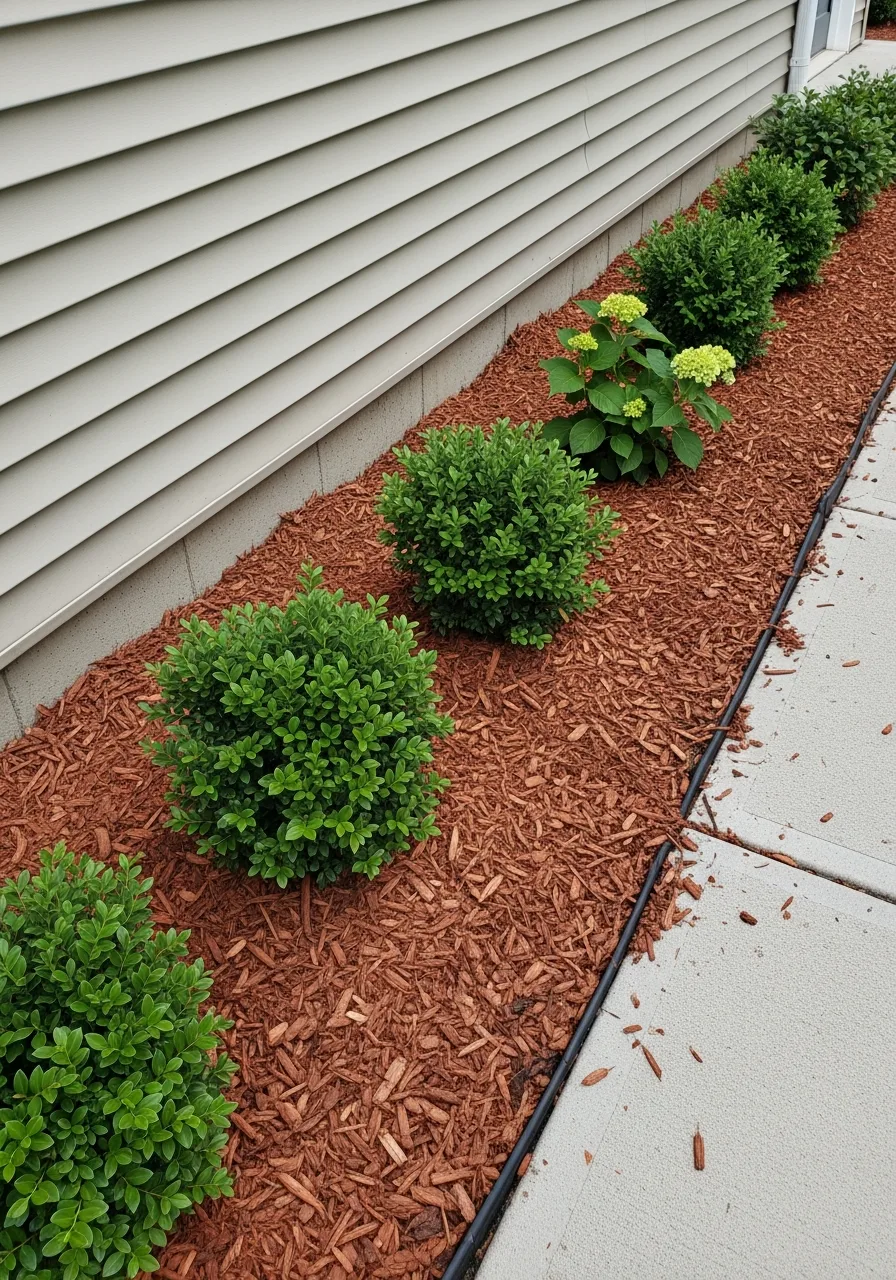 9. Mulch Around Shrubs