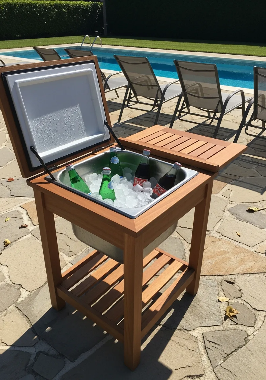 10. Built-in Cooler Tables
