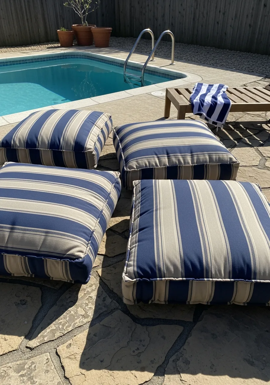 16. Waterproof Floor Cushions