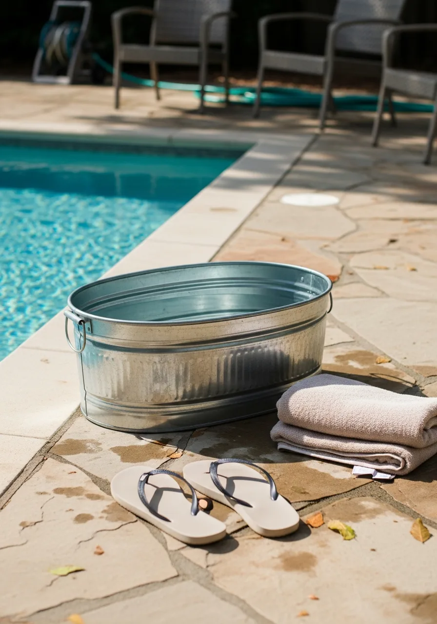 44. Poolside Foot Bath