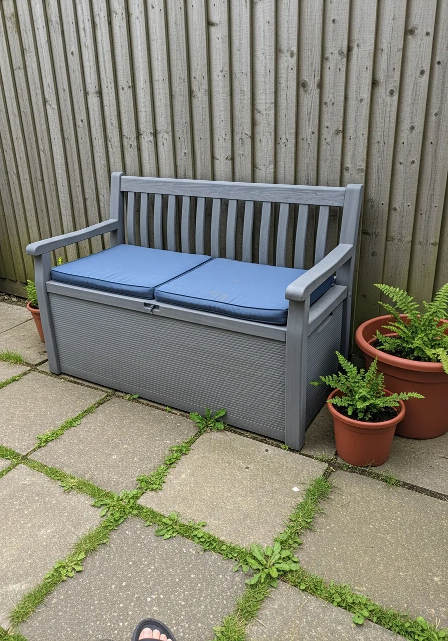 20. Outdoor Storage Bench
