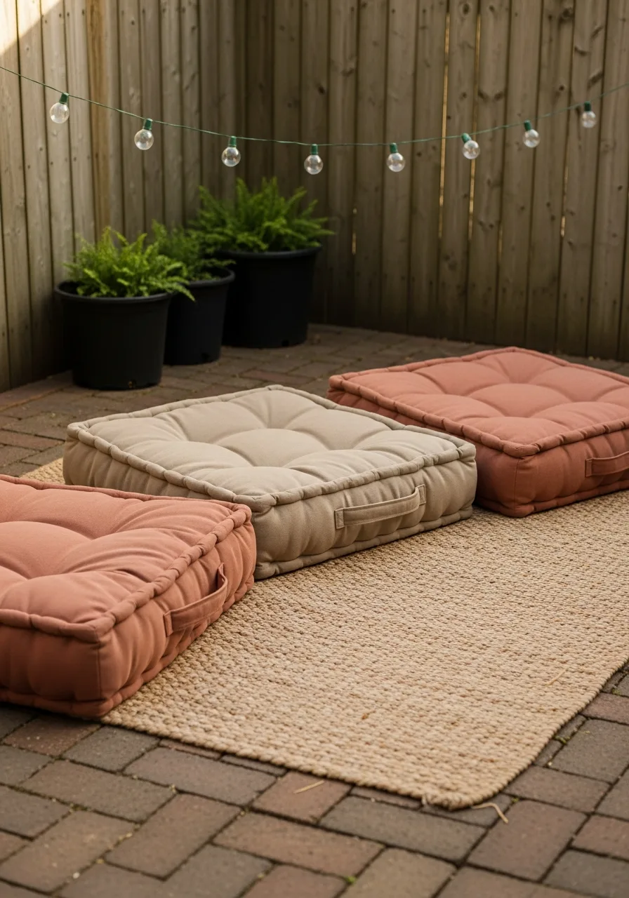 26. Outdoor Floor Cushions