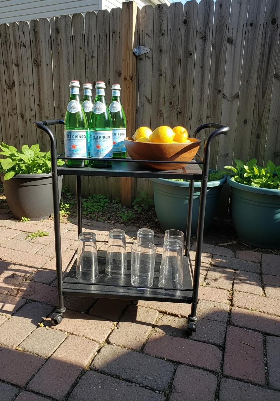 29. Portable Bar Cart