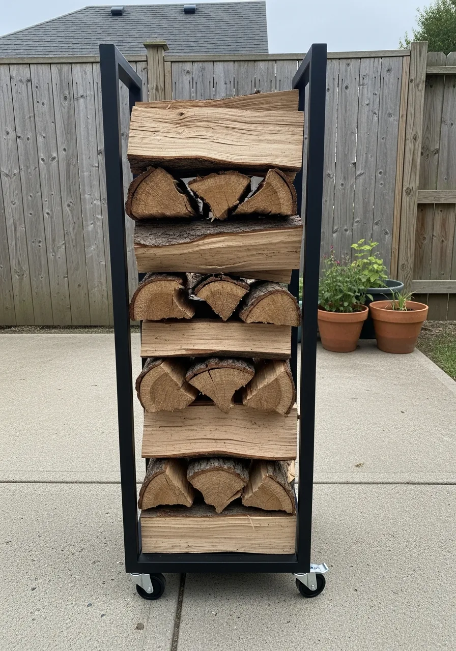 36. Portable Firewood Storage