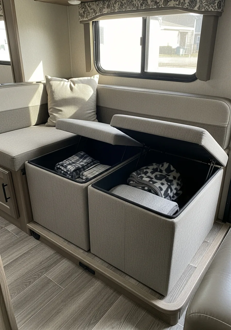 16. Storage Ottomans