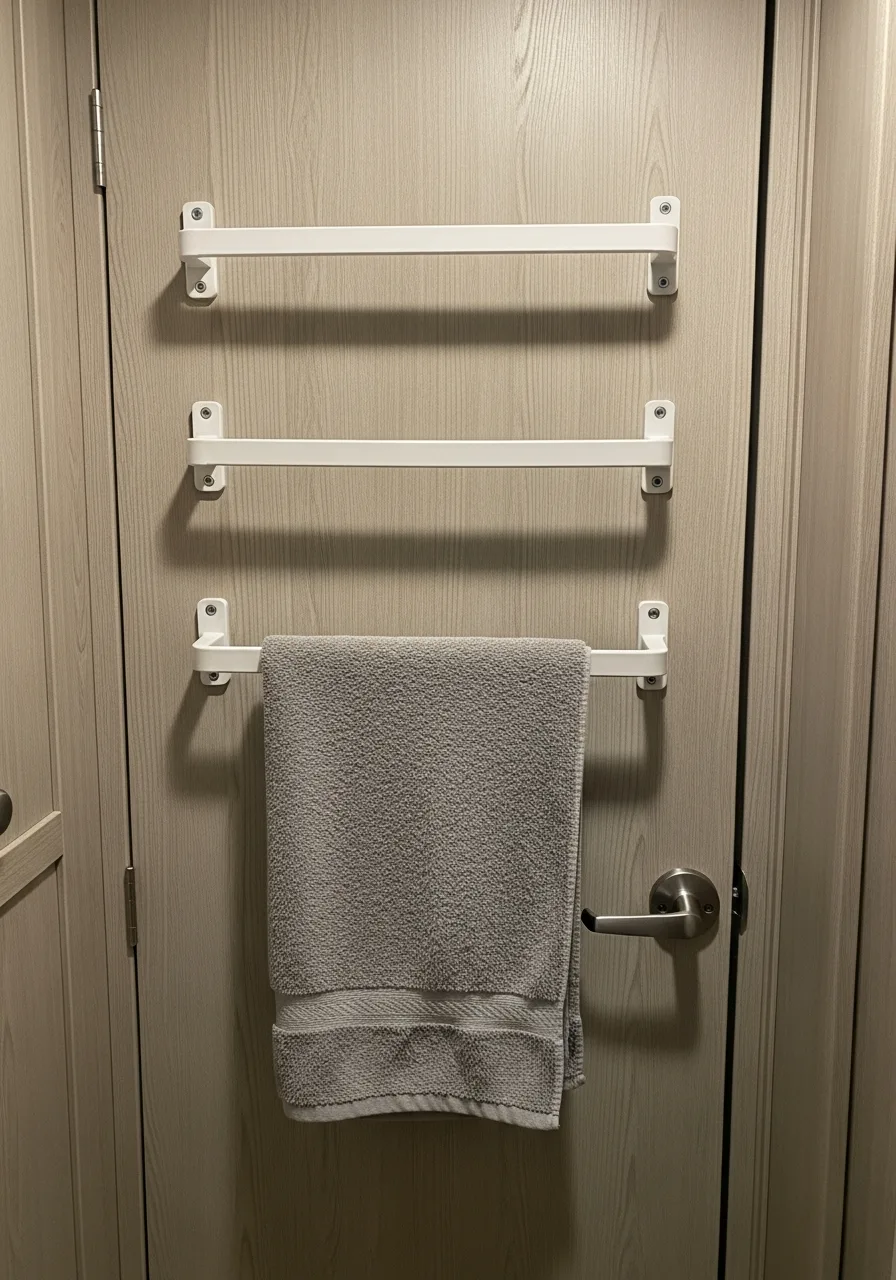 22. Towel Bars on Doors