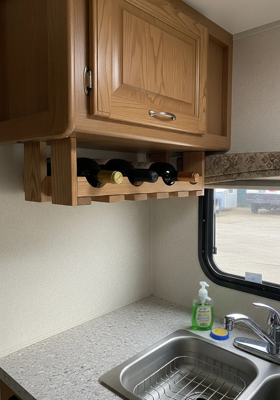 23. Under-Cabinet Wine Racks