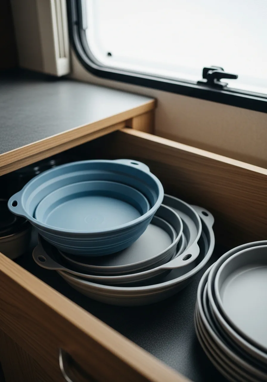 3. Collapsible Silicone Kitchen Bowls