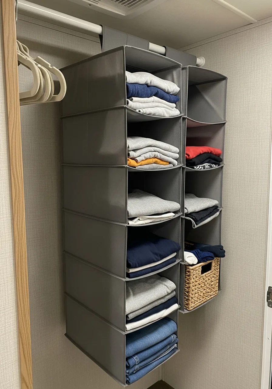 31. Hanging Closet Shelves