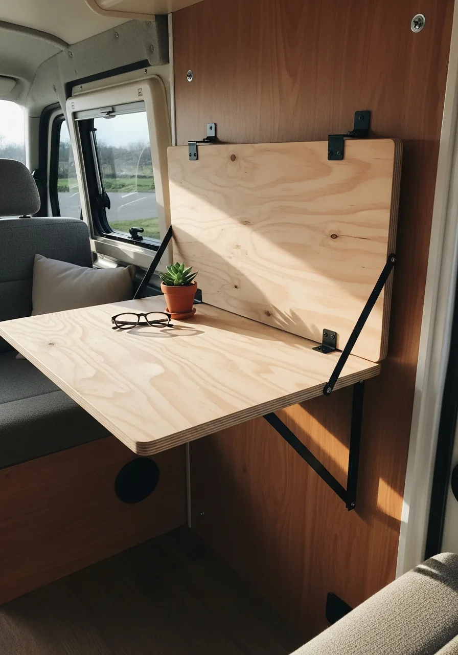 16. Fold-Down Wall Tables