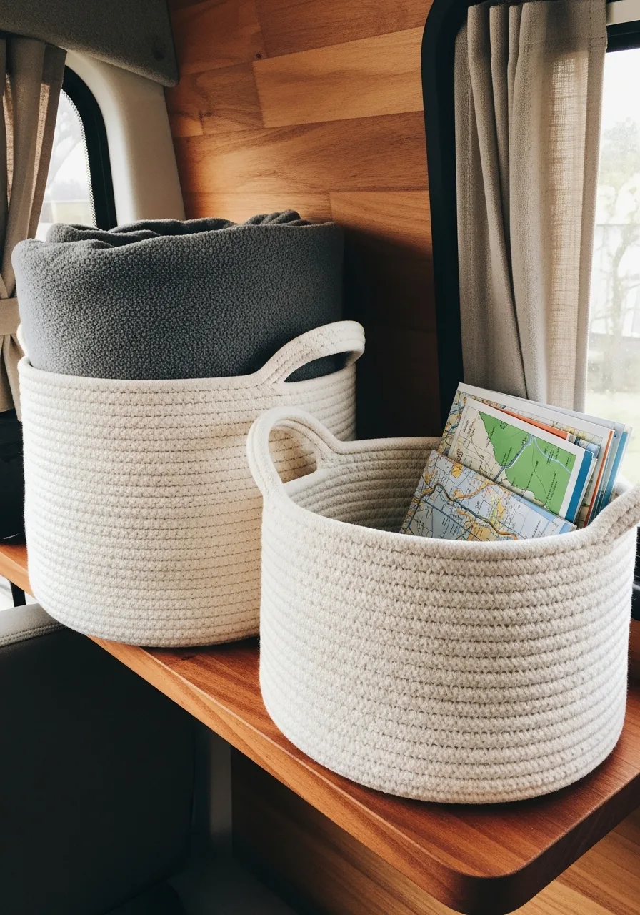 23. Cotton Rope Baskets