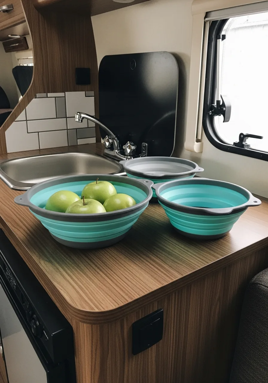 3. Collapsible Kitchen Bowls