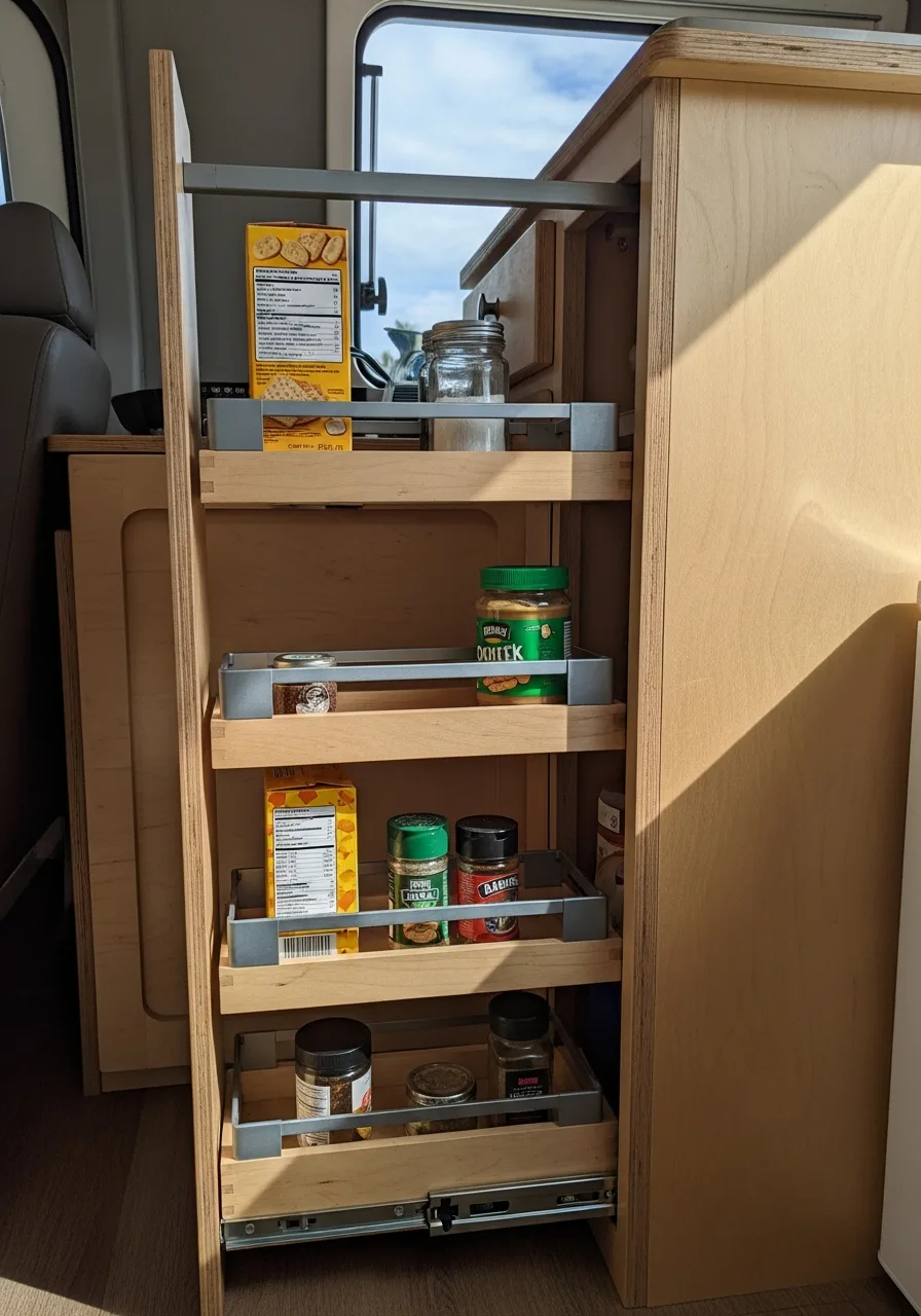35. Sliding Pantry Drawers