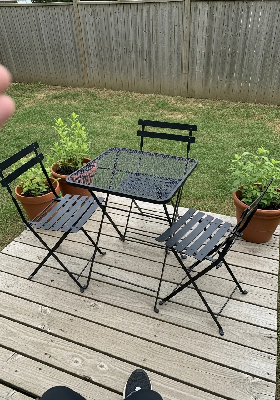 1. Foldable Bistro Set