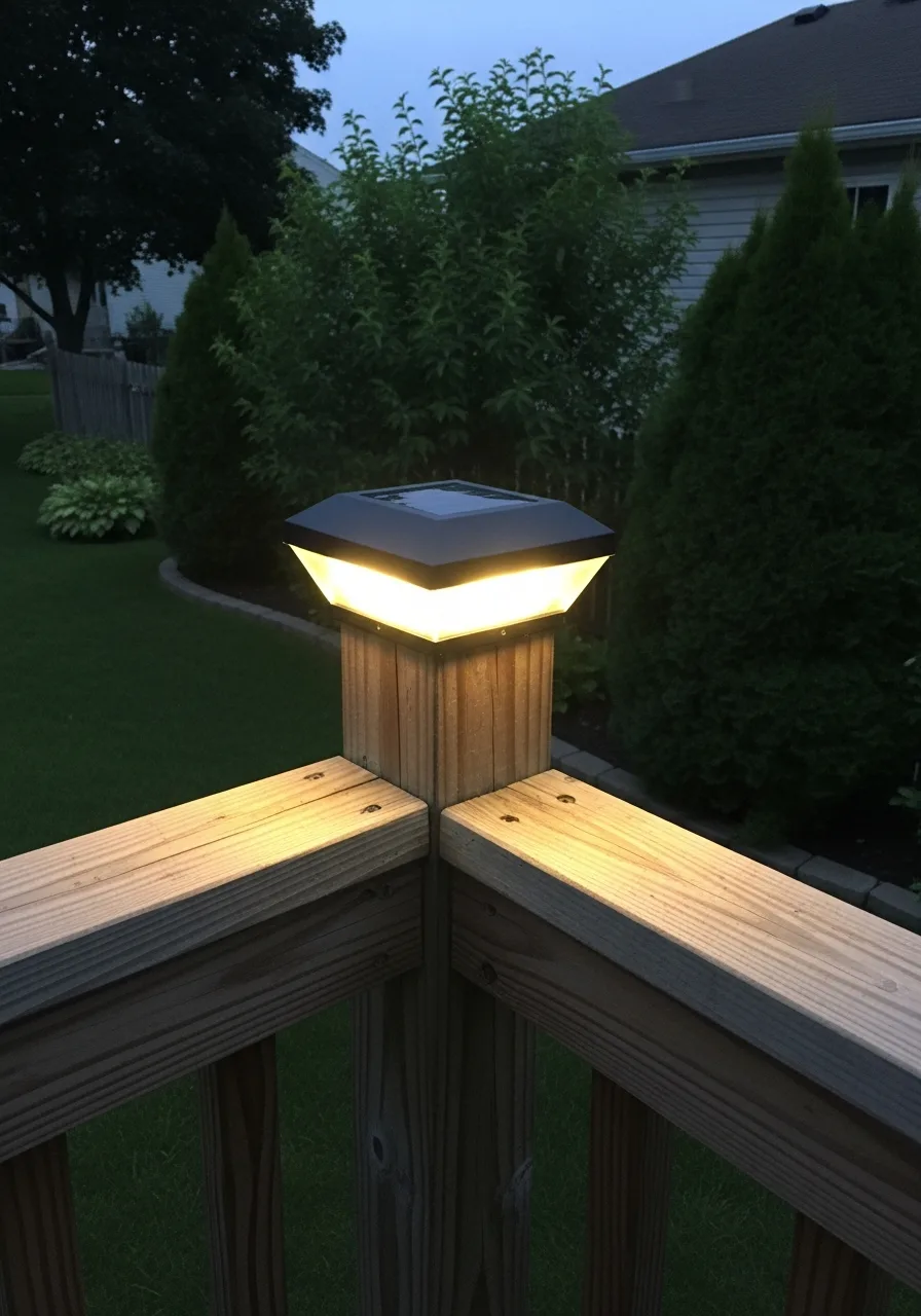 10. Solar Deck Cap Lights