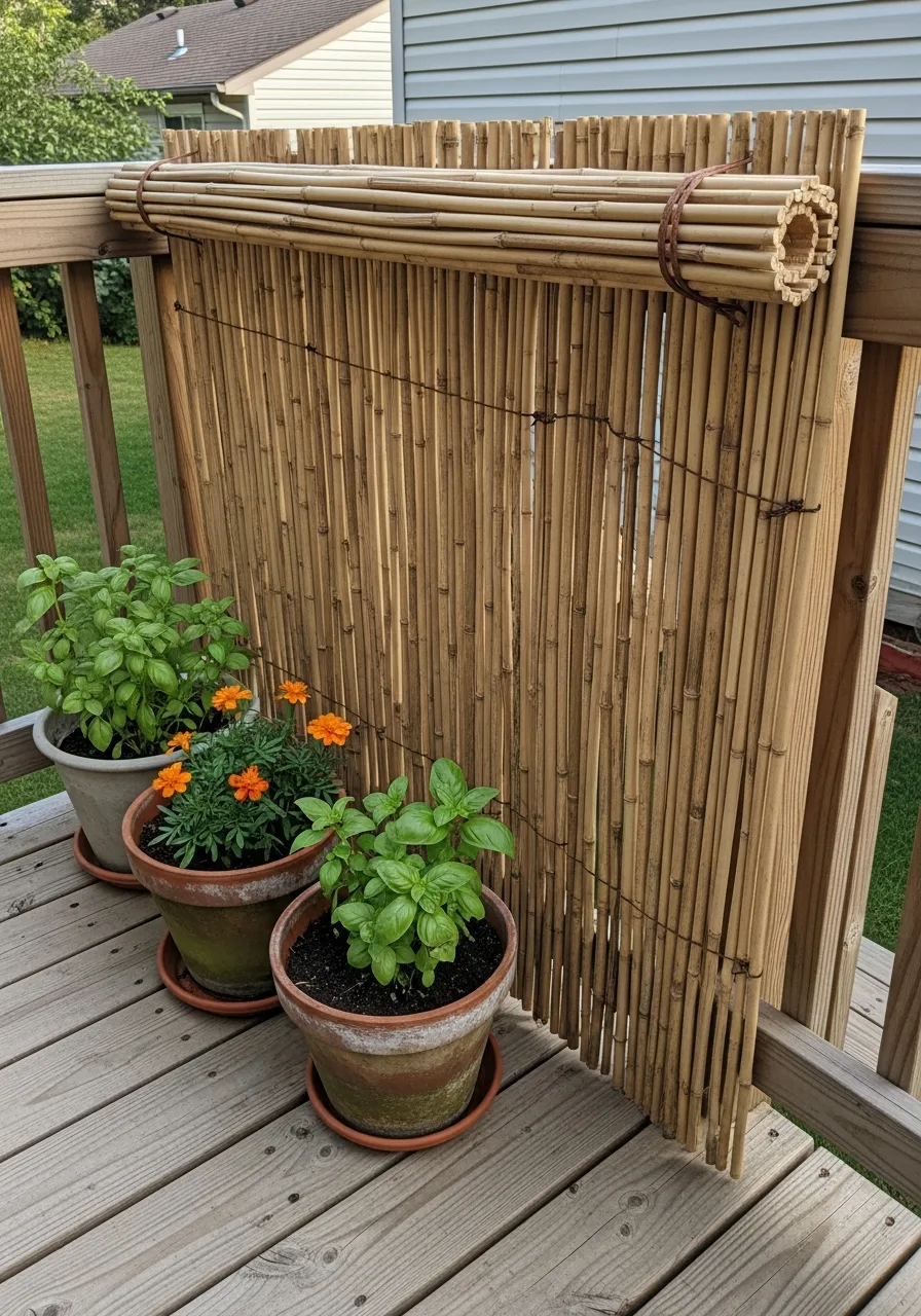 16. Bamboo Privacy Fencing