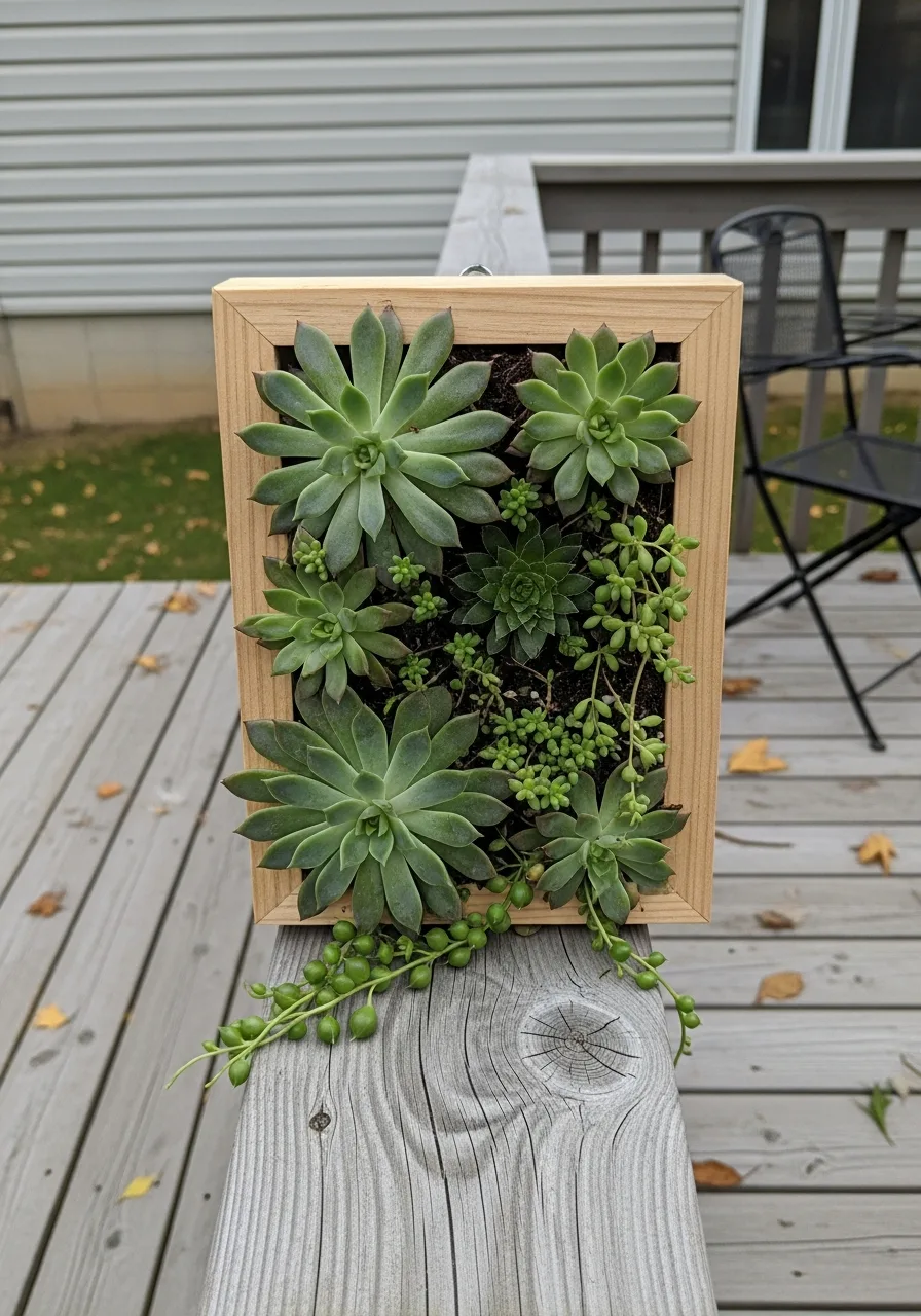 26. Vertical Succulent Frame