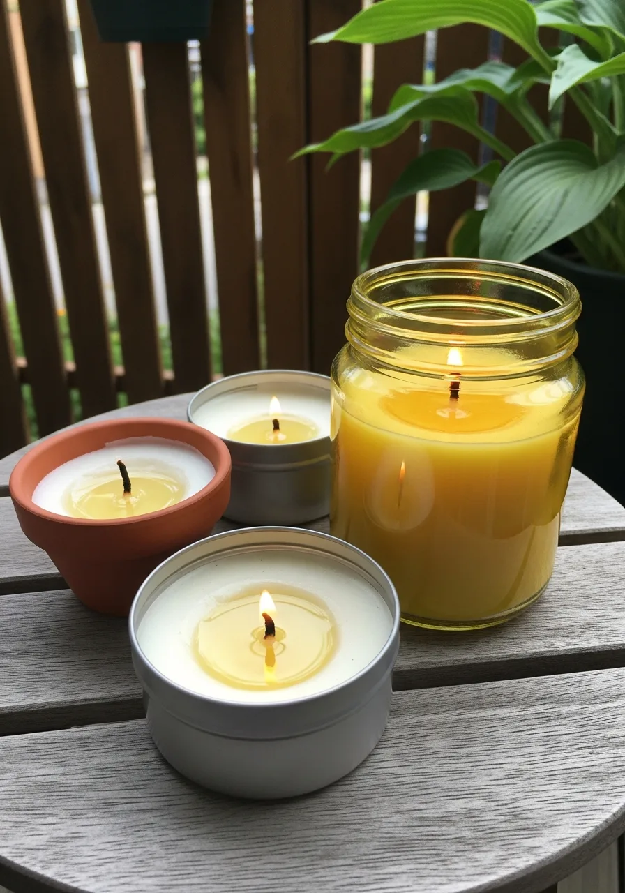 36. Citronella Candle Cluster