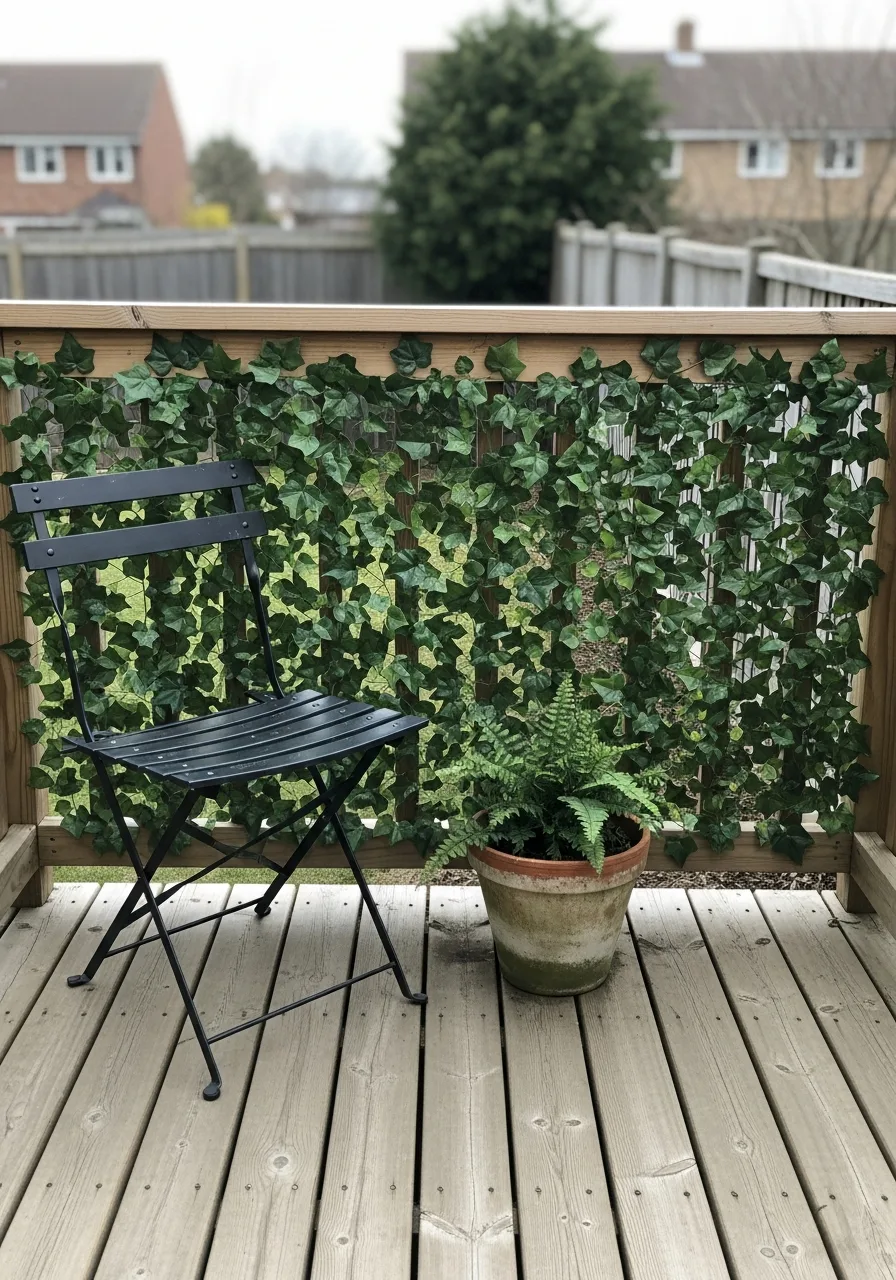 38. Faux Ivy Privacy Wall