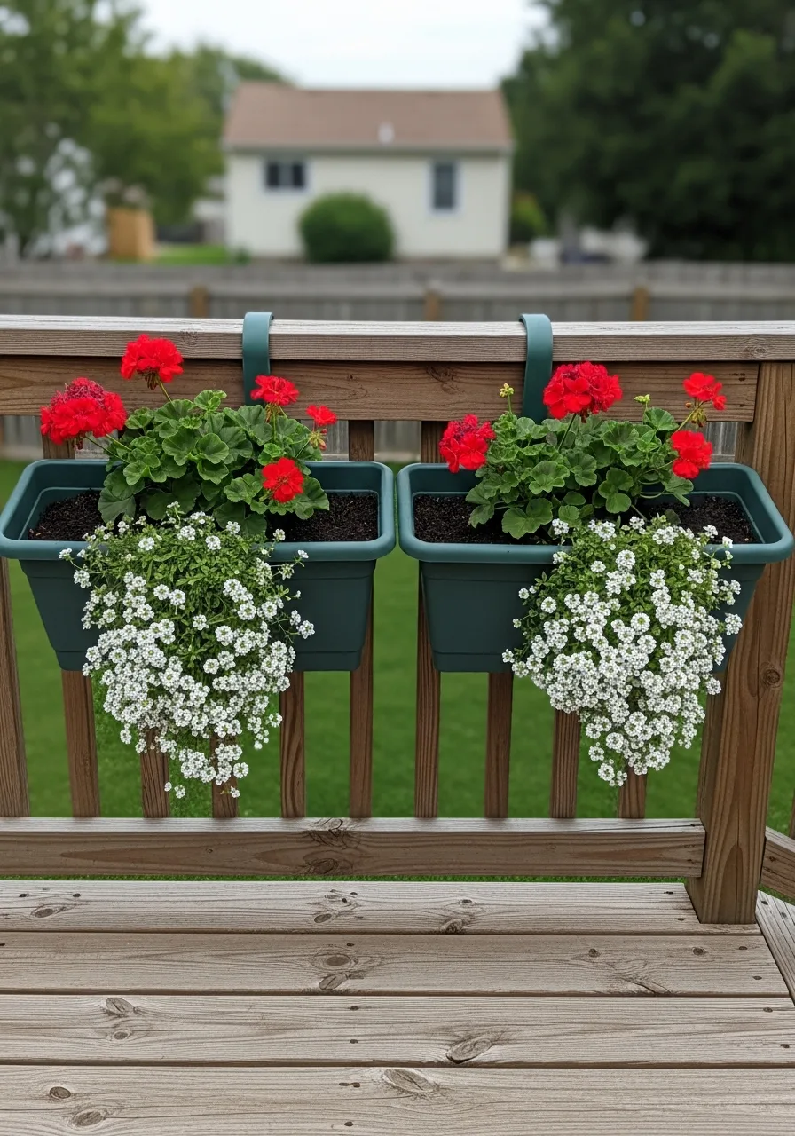 4. Railing Planter Boxes