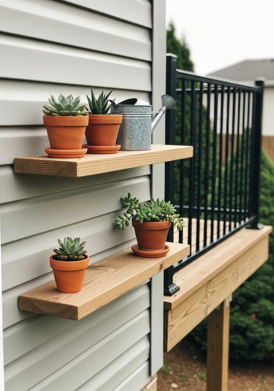 7. Floating Wall Shelves