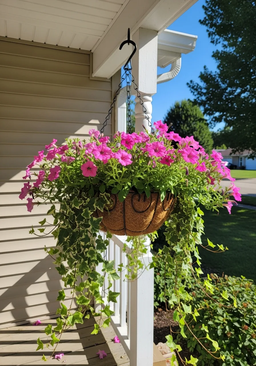 14. Hanging Flower Baskets