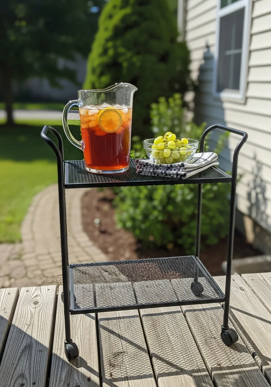 16. Outdoor Serving Cart